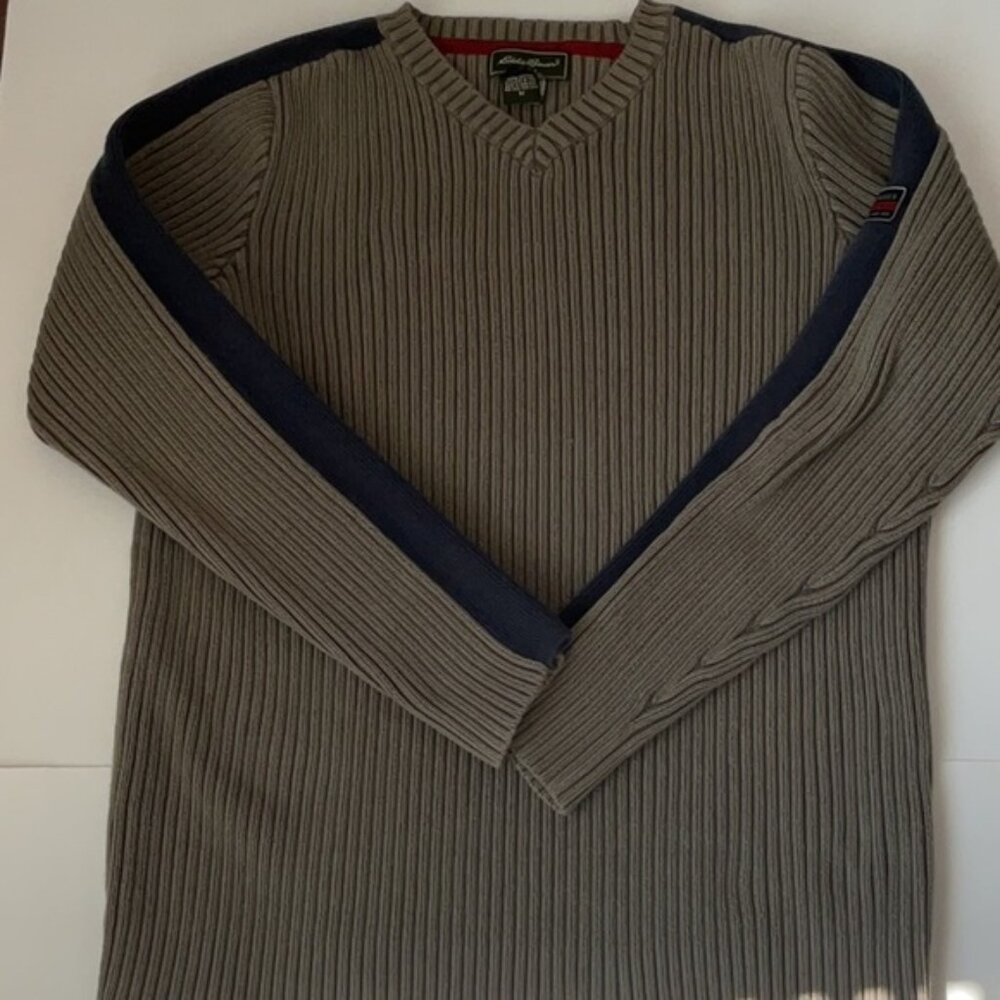 Eddie Bauer V-Neck Cotton Sweater